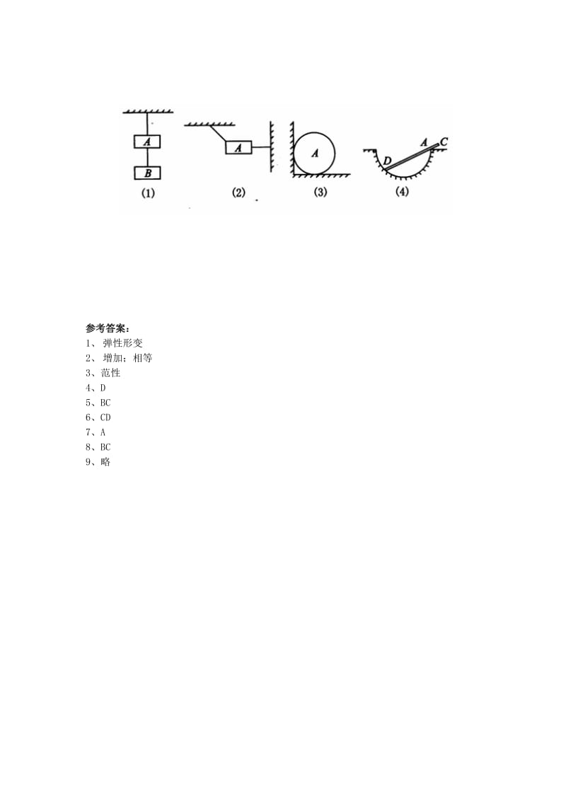 2019-2020年高中物理 第三章 物体的形变 弹性和范性课时作业（1）粤教版选修2-2.doc_第2页