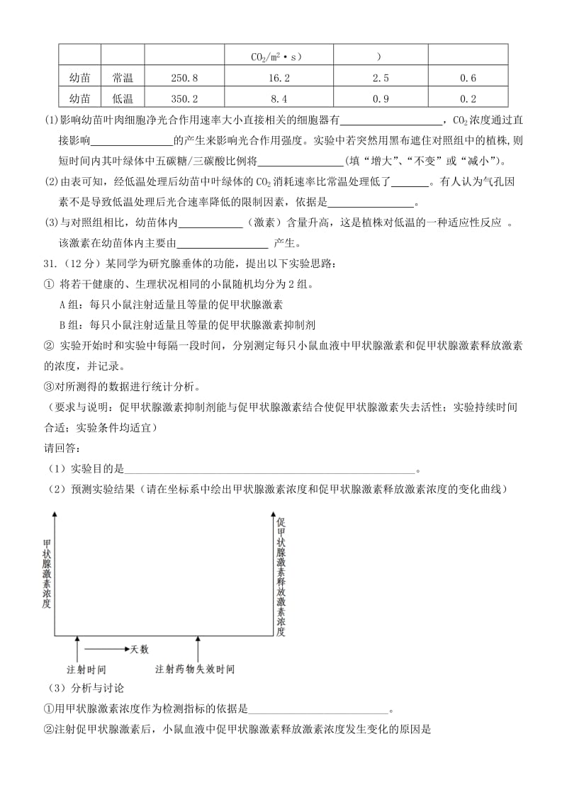 2019-2020年高三理综（生物部分）5月仿真考试试题.doc_第3页