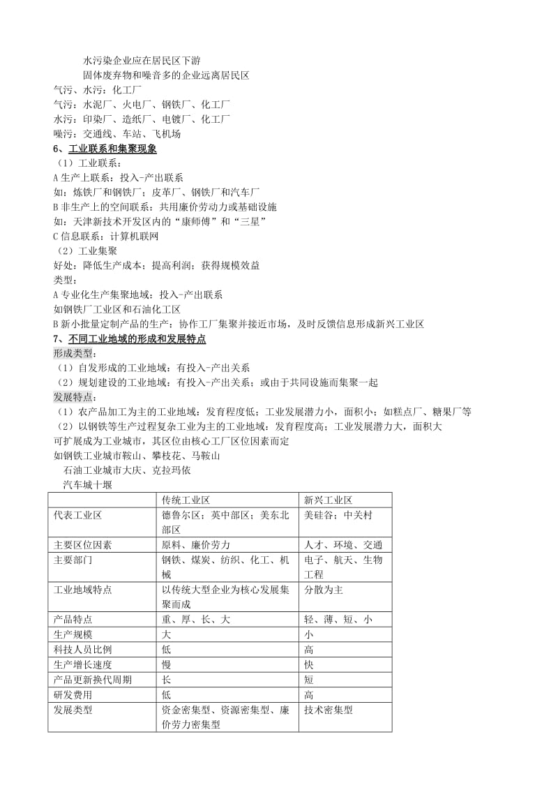 2019-2020年高考地理知识点总结 第五单元 人类的生产活动与地理环境1.doc_第3页