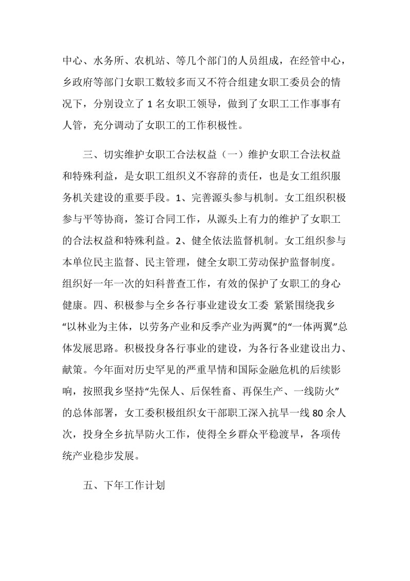 乡镇工会女职工委员会工作总结【工会总结】.doc_第2页