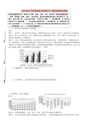 2019-2020年高考政治 微專題十一 描述說(shuō)明類主觀題.doc