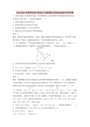 2019-2020年高考化學(xué)二輪復(fù)習(xí) 專題訓(xùn)練 化學(xué)反應(yīng)速率 化學(xué)平衡.doc