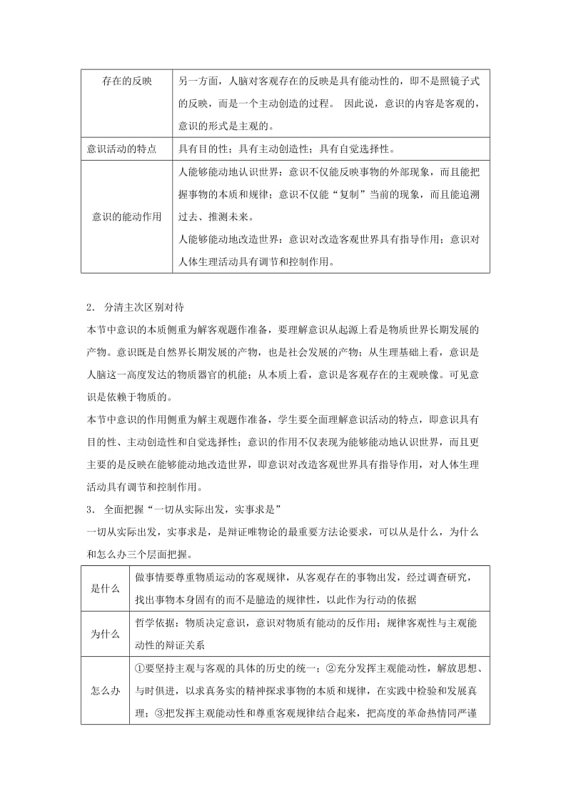 2019-2020年高考政治复习 专题10 唯物论 把握思维的奥秘考点剖析.doc_第2页