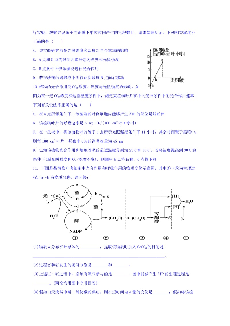 2019-2020年高三生物一轮复习培优练习（十一） 含答案.doc_第3页