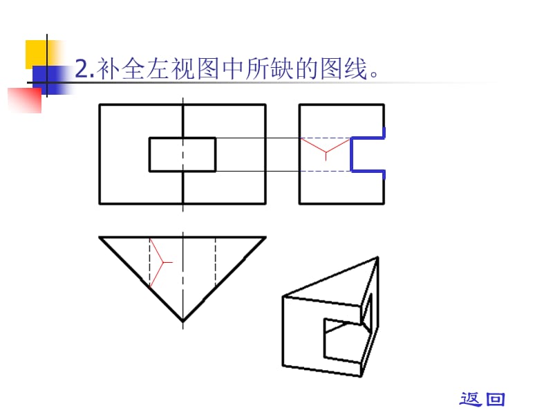 华北电力大学工程制图课件第4章截交相贯习题课.pps_第3页