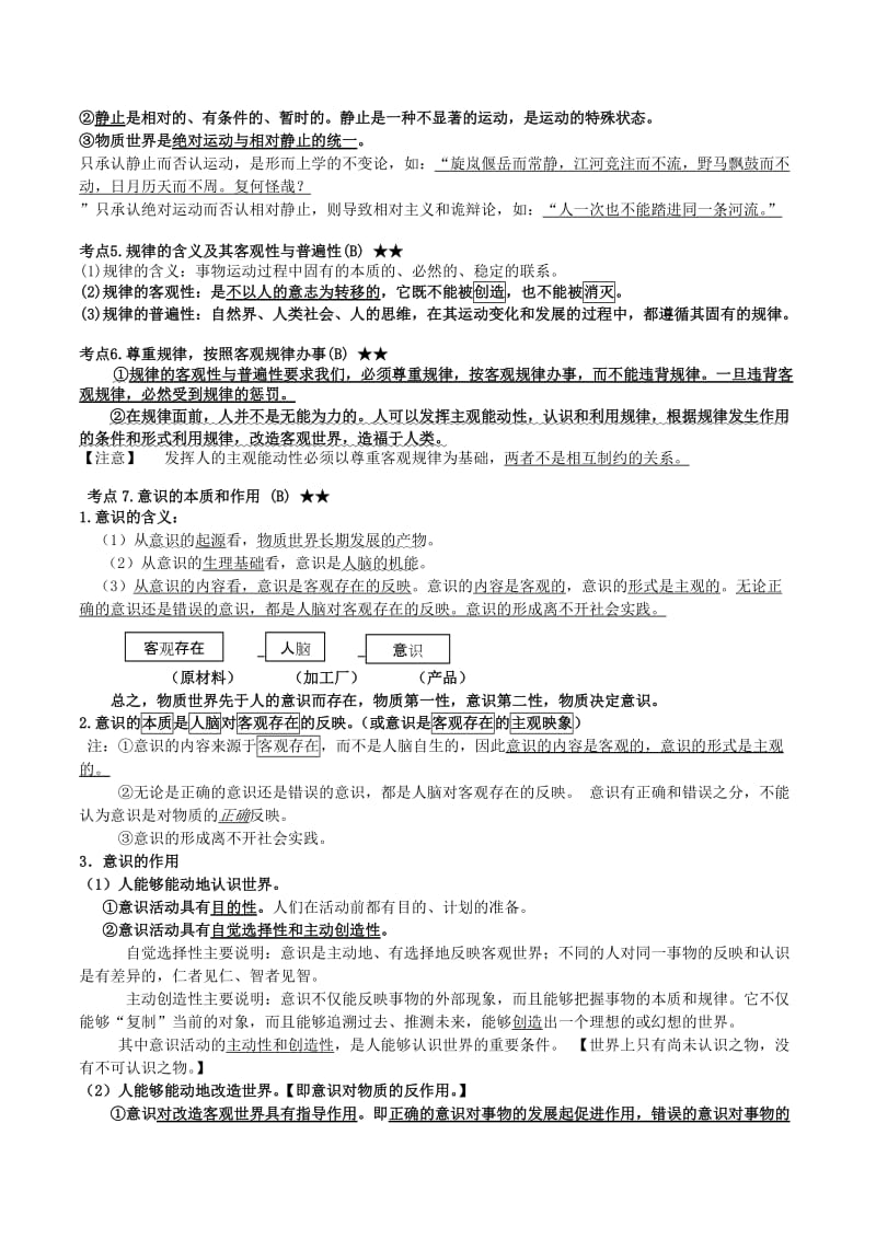 2019-2020年高考政治 学业水平测试《生活与哲学》考点细化.doc_第3页