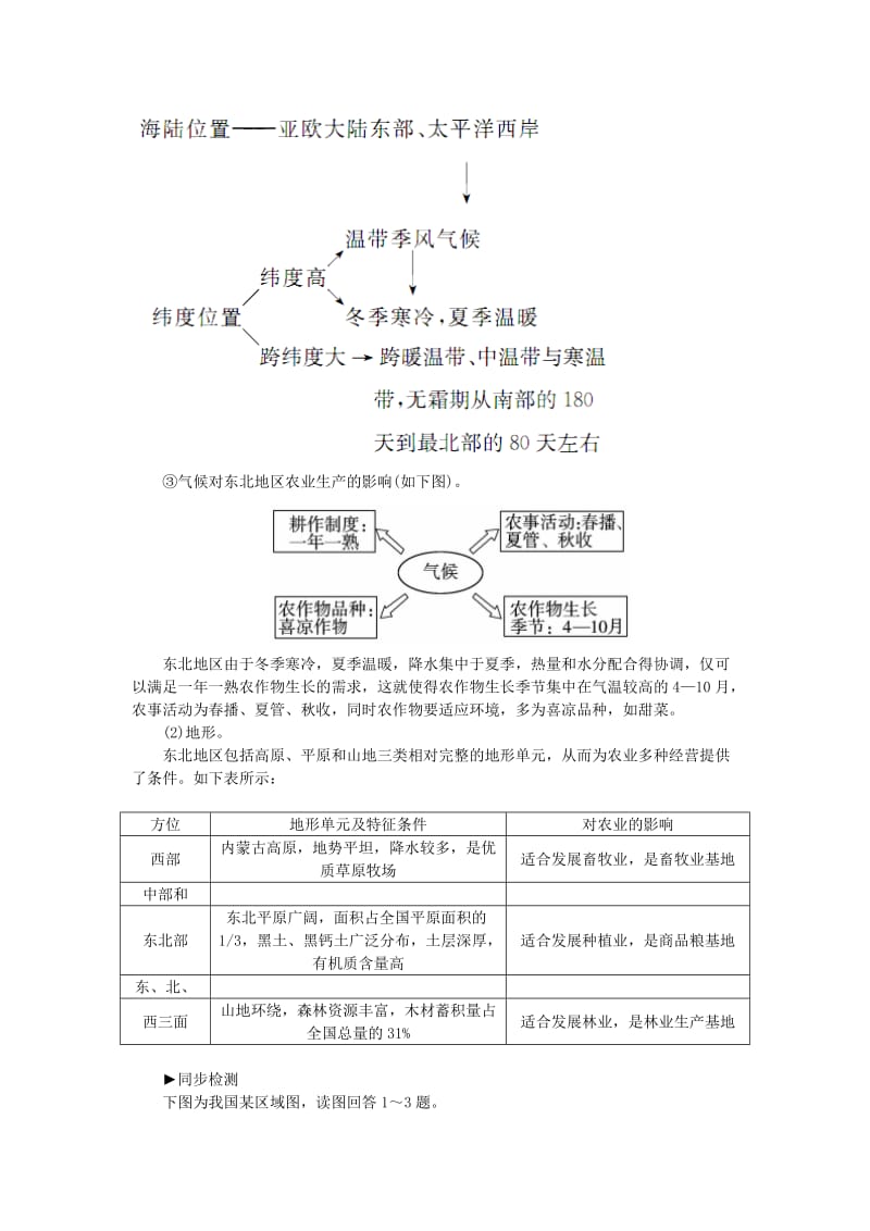 2019-2020年高中地理 4.1区域农业发展练习 新人教版必修3.doc_第2页