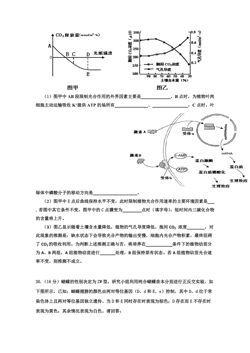 2019-2020年高三上学期生物强化训练试卷（一） 含答案.doc_第3页