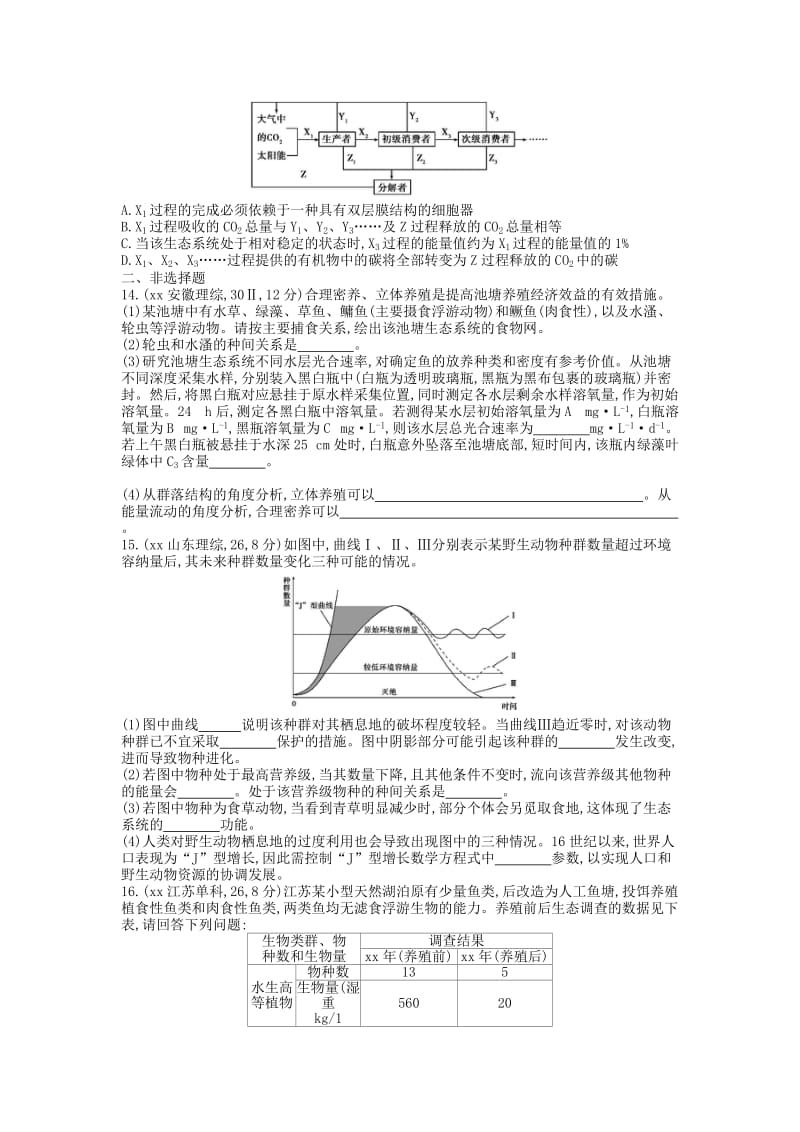 2019年高考生物总复习 第十一单元 第4课时 生态系统的功能练习.doc_第3页