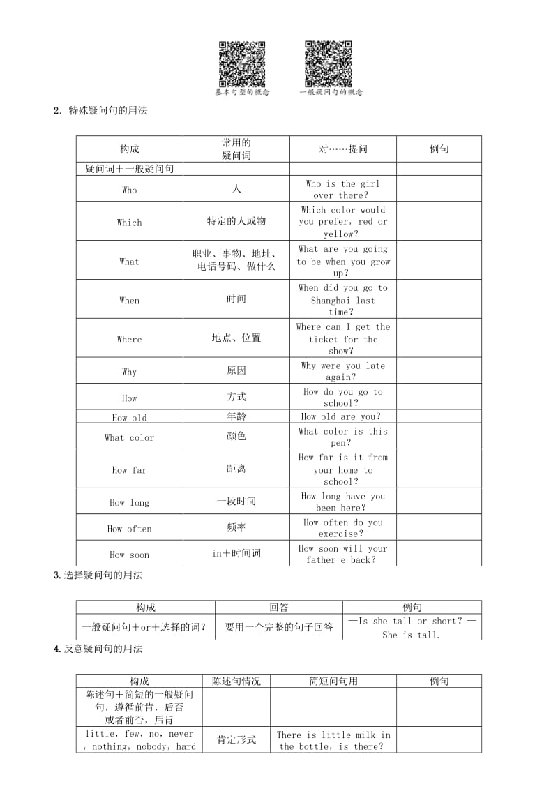 2019-2020年中考英语特训复习第2编语法专题突破篇专题10简单句试题.doc_第3页