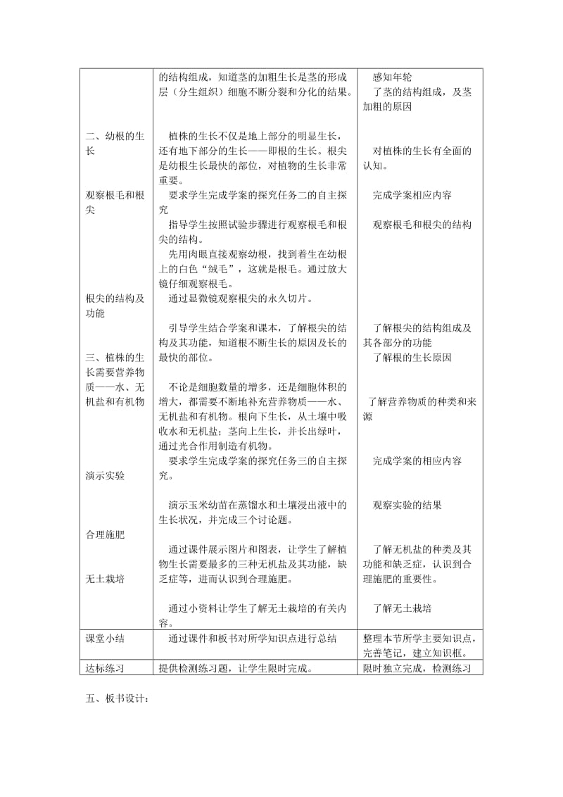 2019-2020年七年级生物上册第三单元第二章第二节植株的生长教案新版新人教版.doc_第2页