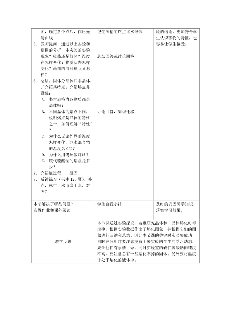 2019-2020年七年级科学上册《熔化与凝固》教案2 浙教版.doc_第2页