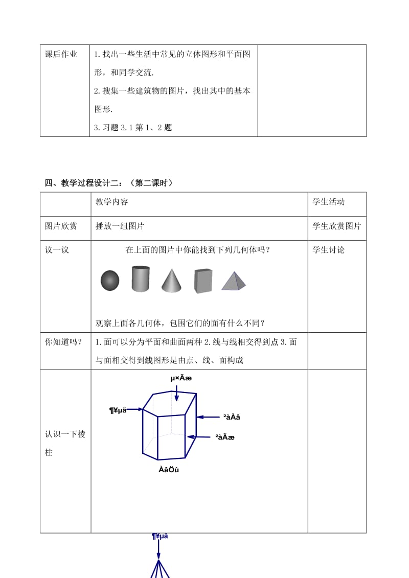 2019-2020年七年级数学 5.1 丰富的图形世界教学设计 苏科版.doc_第2页