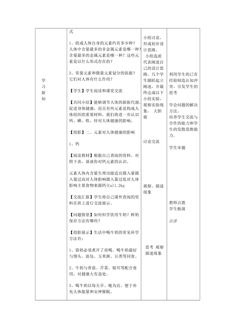 2019-2020年九年级化学全册第五单元化学与降第二节元素与人体降教案鲁教版五四制.doc_第3页