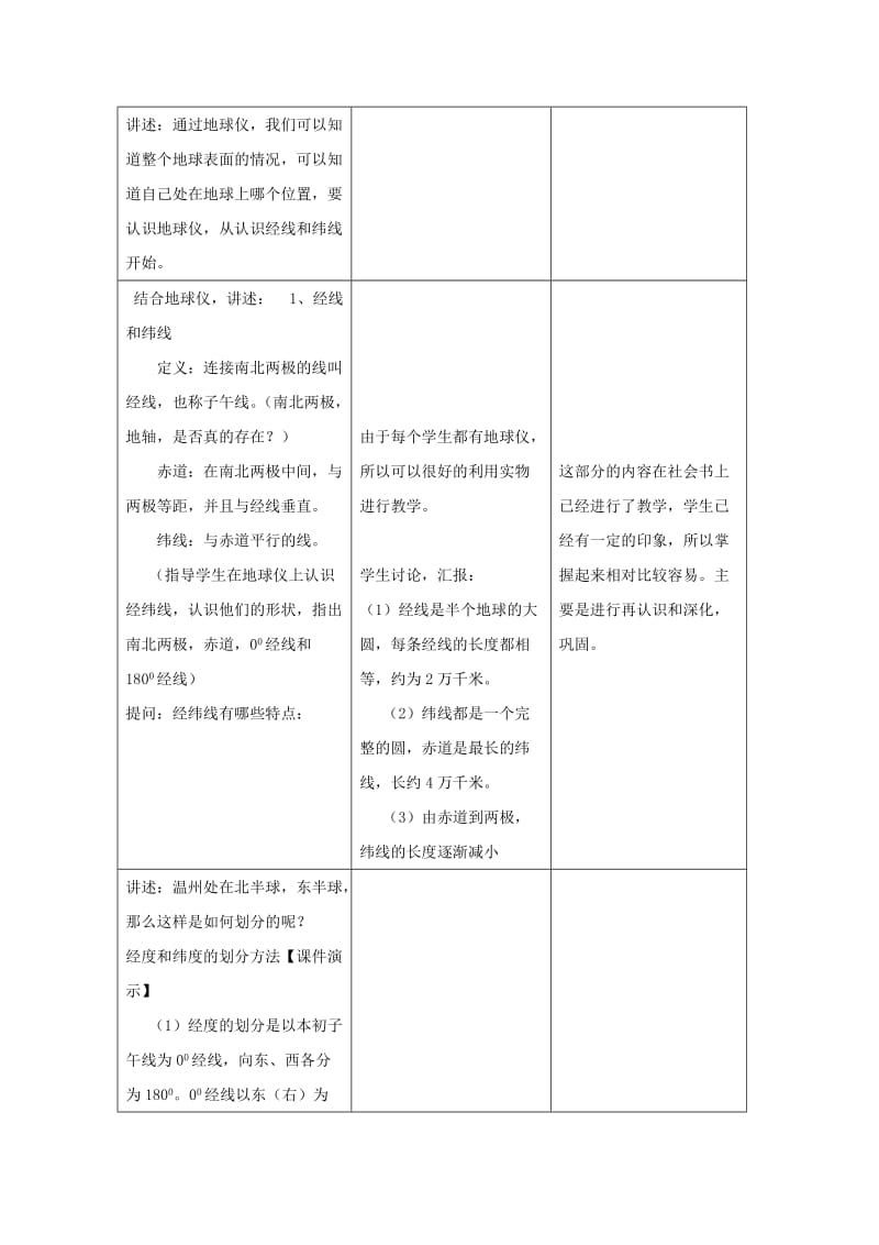 2019-2020年七年级科学上册《地球仪和地图》教案9 浙教版.doc_第2页