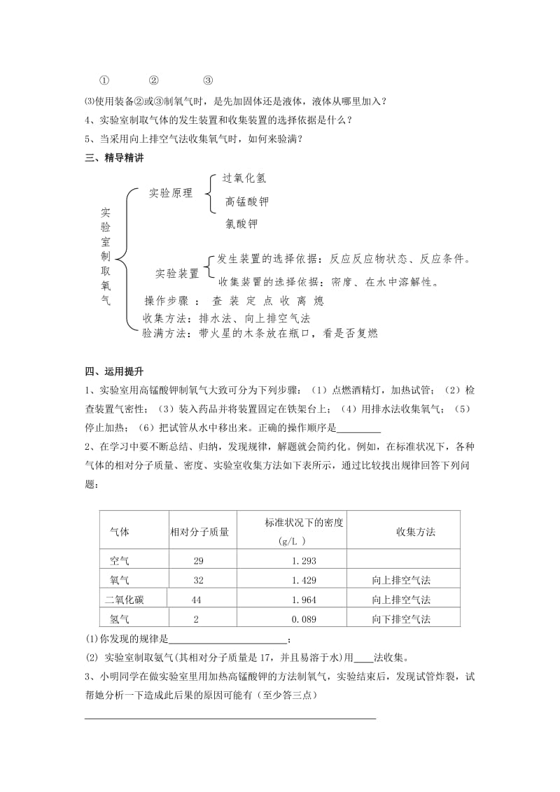 2019-2020年九年级化学上册 第二单元 课题3 制取氧气（第2课时）教案 （新版）新人教版.doc_第3页