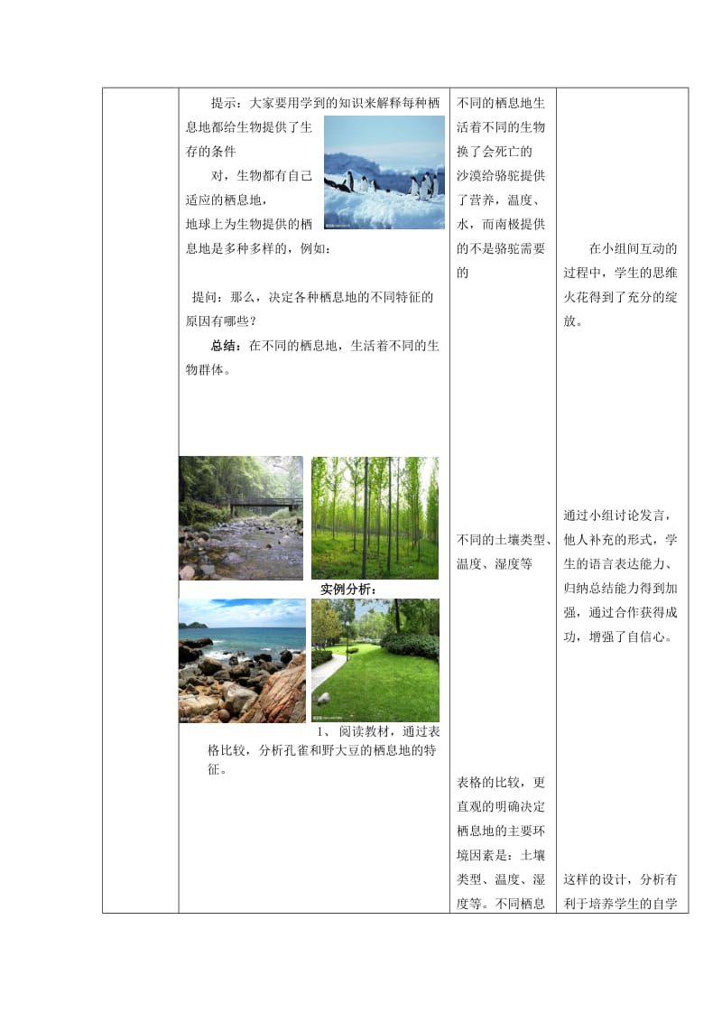 2019-2020年七年级生物上册 第一单元 第二节 生物的生活环境教案 新人教版.doc_第3页