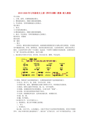 2019-2020年七年級(jí)語文上冊(cè)《羚羊木雕》教案 新人教版.doc