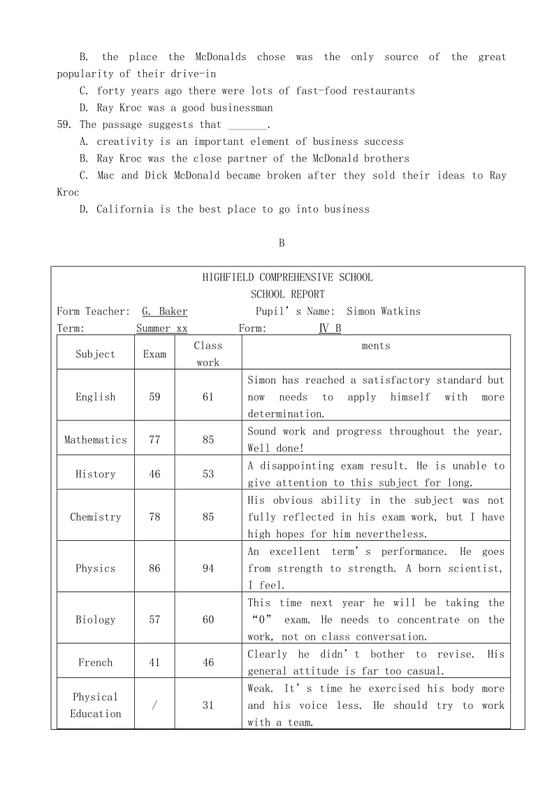 2019-2020年高考英语优题训练系列（10）.doc_第2页