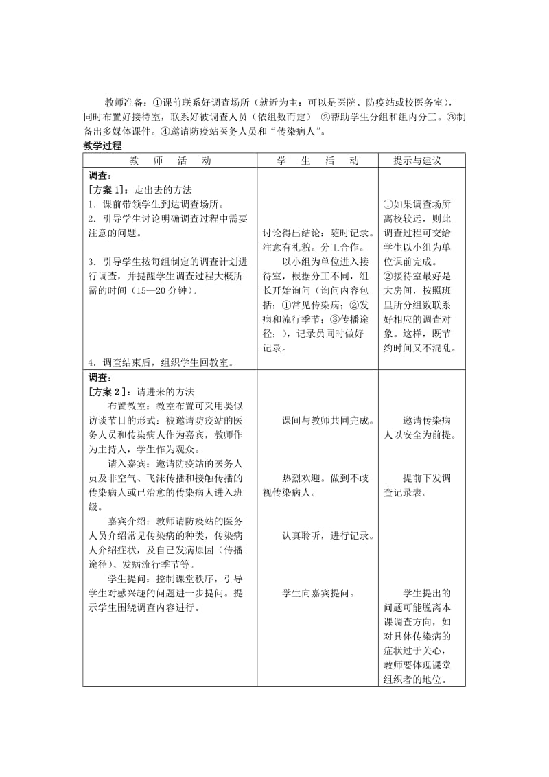 2019-2020年七年级生物下册 第六章《增强免疫 预防疾病》6.2.1 常见的传染病教案 （新版）冀教版.doc_第2页