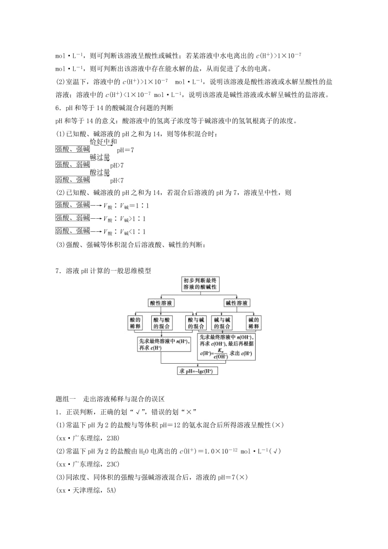 2019年高考化学大二轮专题复习 专题10 电解质溶液训练.doc_第2页