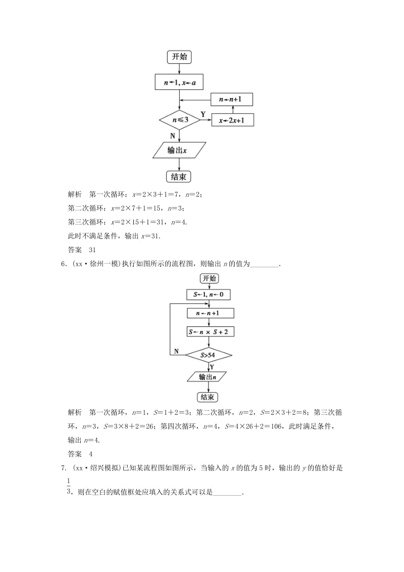 2019年高考数学一轮总复习 基础回扣练 推理证明、算法、复数 理 苏教版.doc_第2页