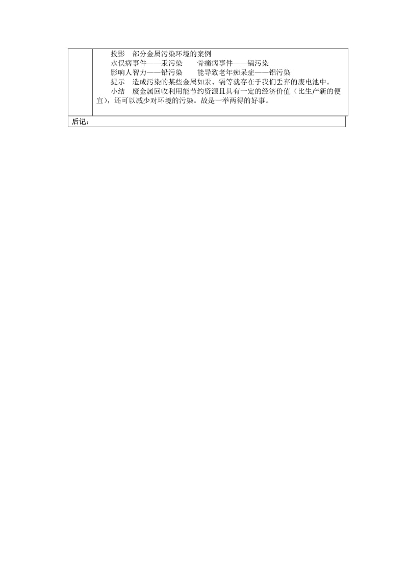 2019-2020年九年级化学下册 8.3 金属资源的利用和保护教案2 新人教版.doc_第3页