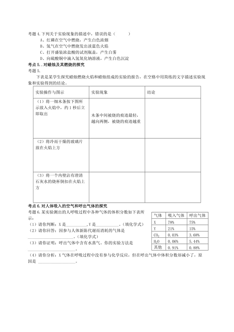 2019-2020年九年级化学上册 第一单元 走进化学世界复习课教学案（1） 新人教版.doc_第2页