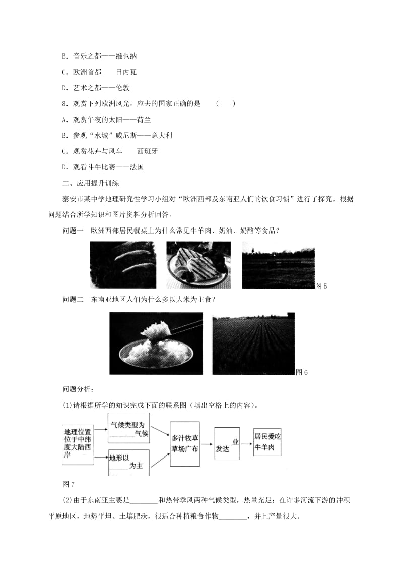 2019-2020年七年级地理下册8.2欧洲西部同步练习2新版新人教版.doc_第2页