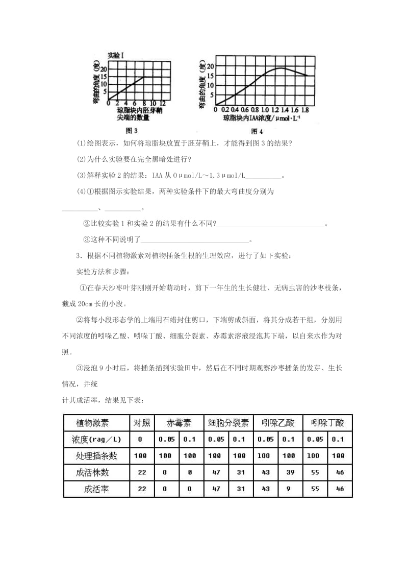 2019-2020年高考生物 第三章《植物的激素调节》能力提高.doc_第2页