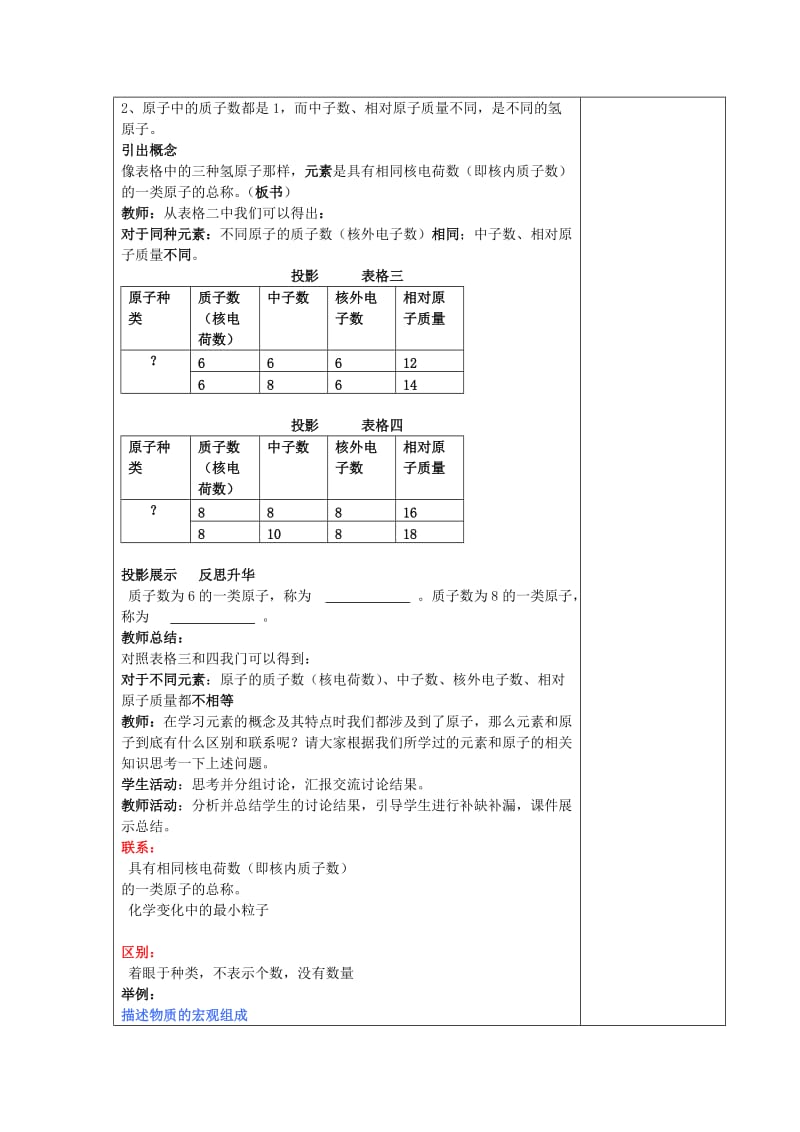 2019-2020年九年级化学上册 第三单元 课题三 元素教案 （新版）新人教版.doc_第2页