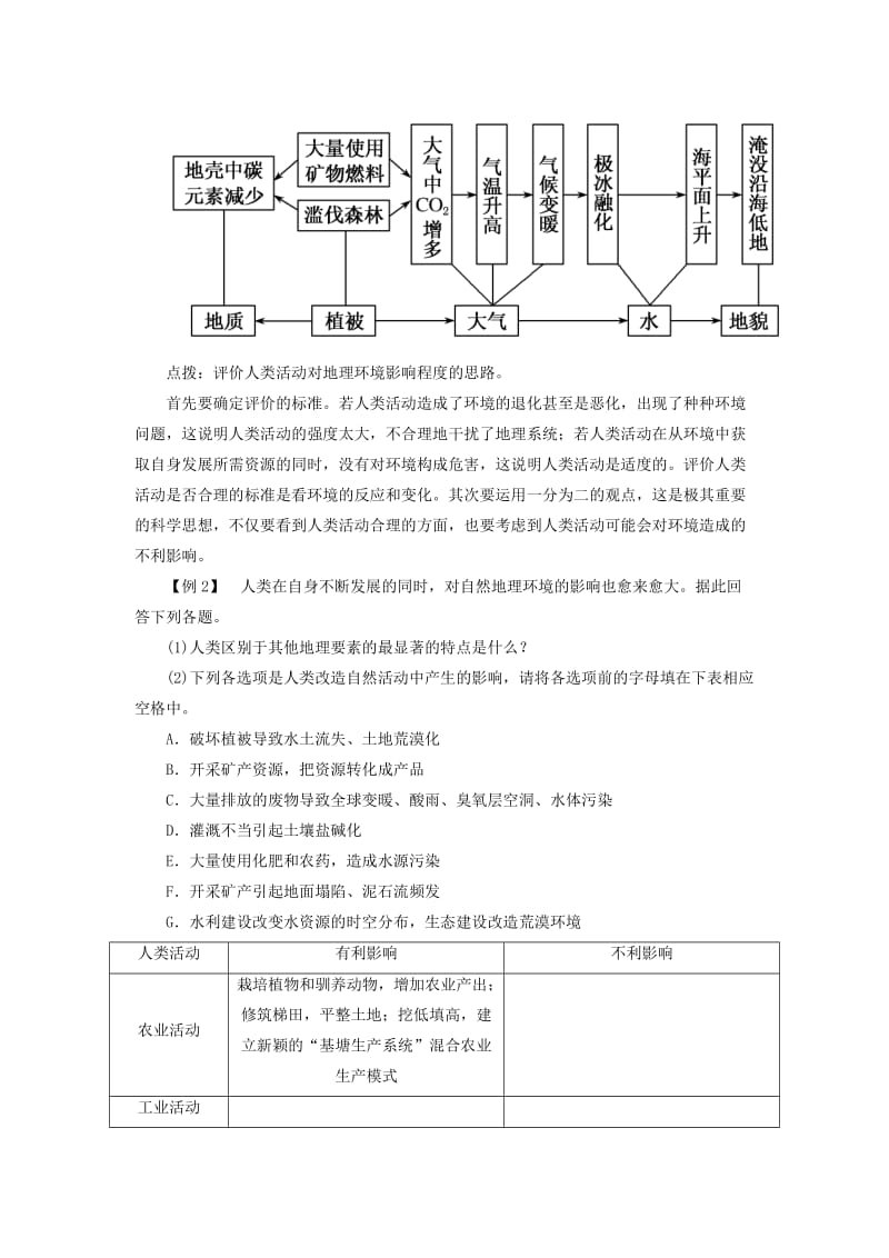 2019年高中地理 3.1 自然地理要素变化与环境变迁课堂互动与探究 湘教版必修1.doc_第3页