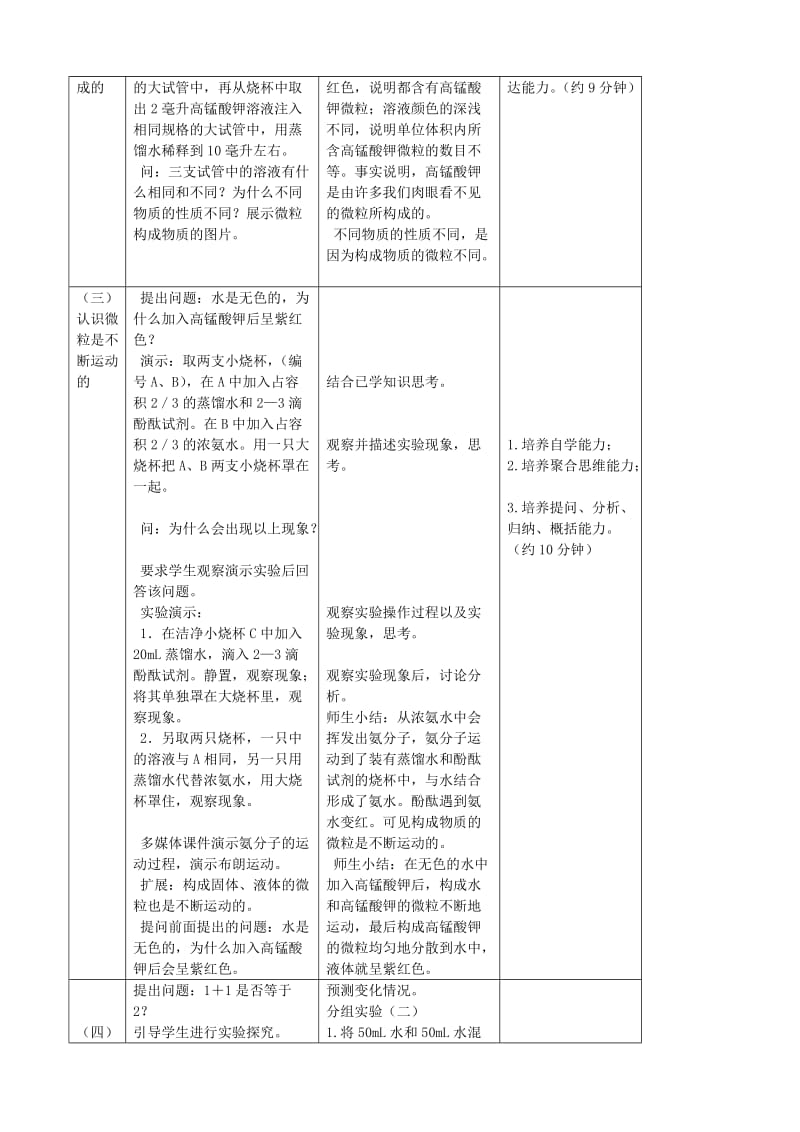 2019-2020年九年级化学上册《3.1 构成物质的基本微粒》教案 （新版）沪教版.doc_第2页