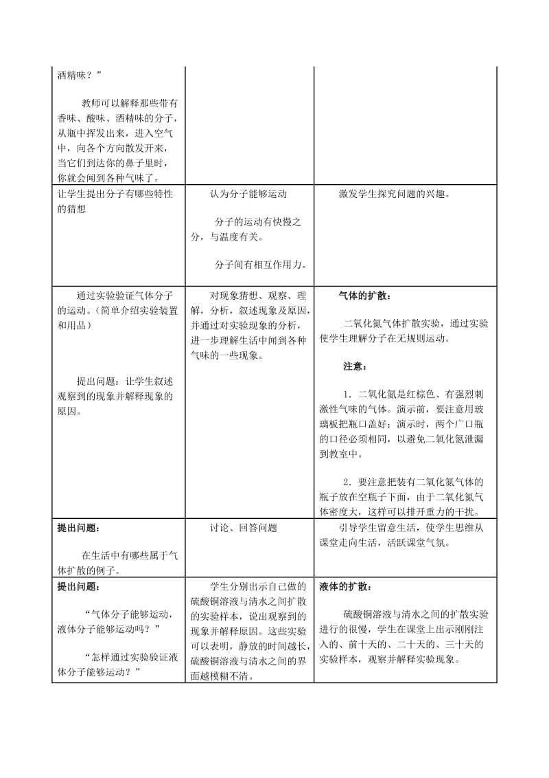 2019-2020年九年级 分子热运动（教案）1.doc_第3页