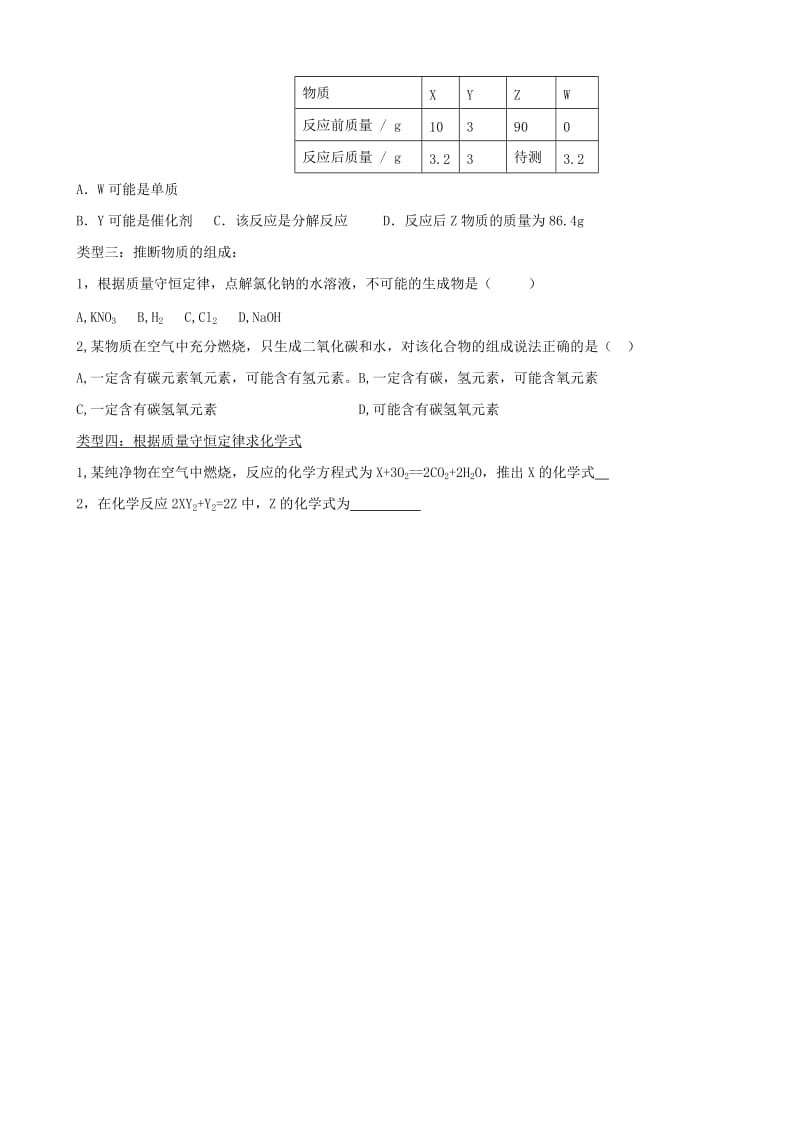 2019-2020年九年级化学上册《5.1 质量守恒定律》导学案 新人教版.doc_第2页