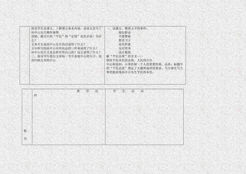 2019-2020年七年级语文上册 《平民总统孙中山》教案 浙教版.doc_第2页