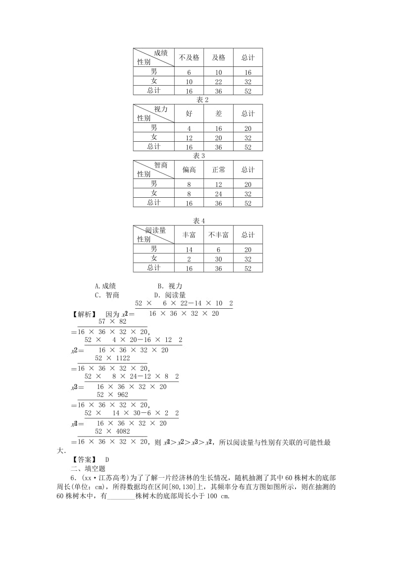 2019年高考数学二轮复习 统计与统计案例测试题.doc_第2页