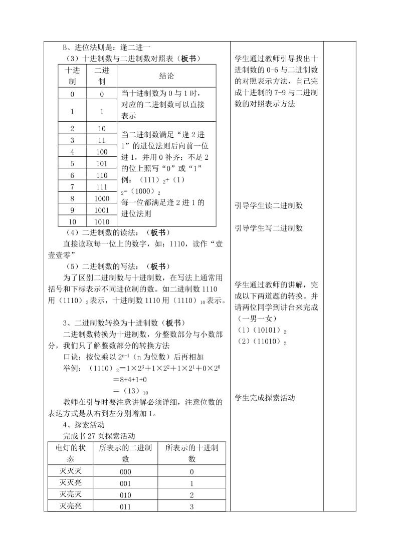 2019-2020年七年级信息技术上册 第5课 计算机中数的表示教案 川教版.doc_第3页