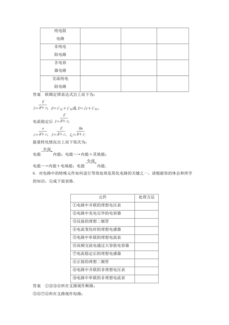 2019年高考物理大二轮专题复习 知识回扣清单 倒数第8天 恒定电流.doc_第2页