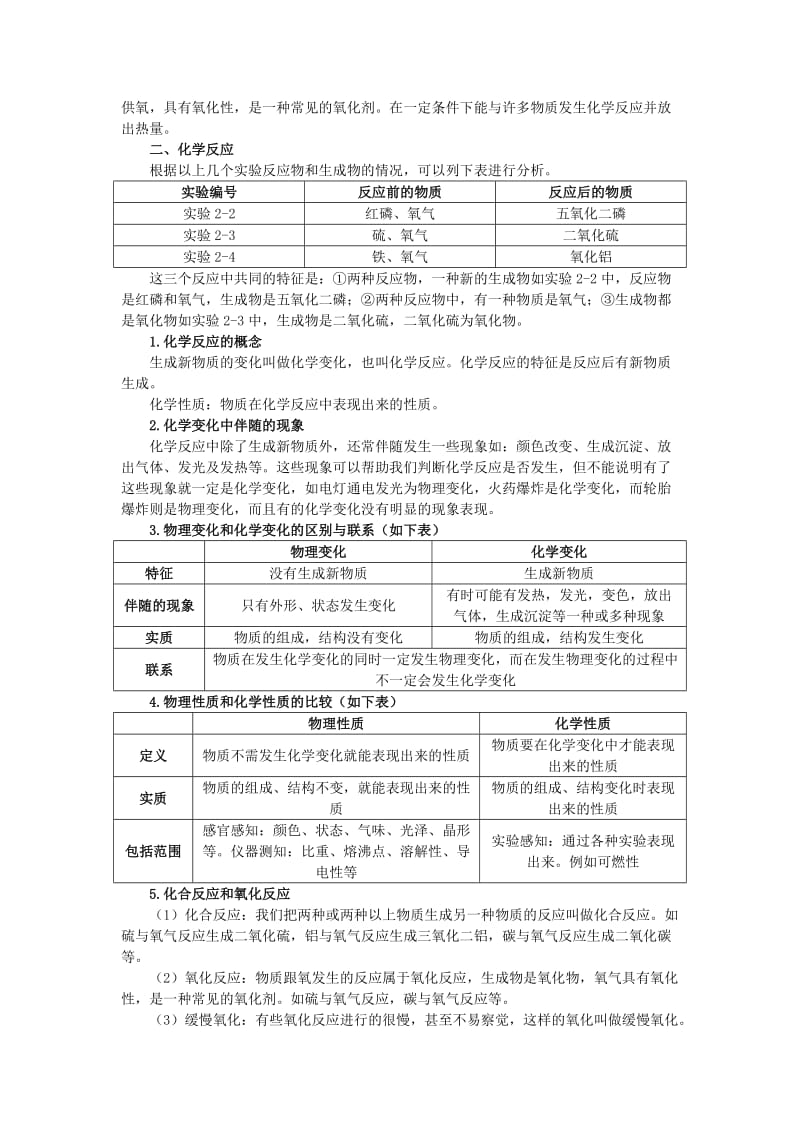 2019-2020年中考化学总复习教学案 第二单元课题2　氧气.doc_第2页