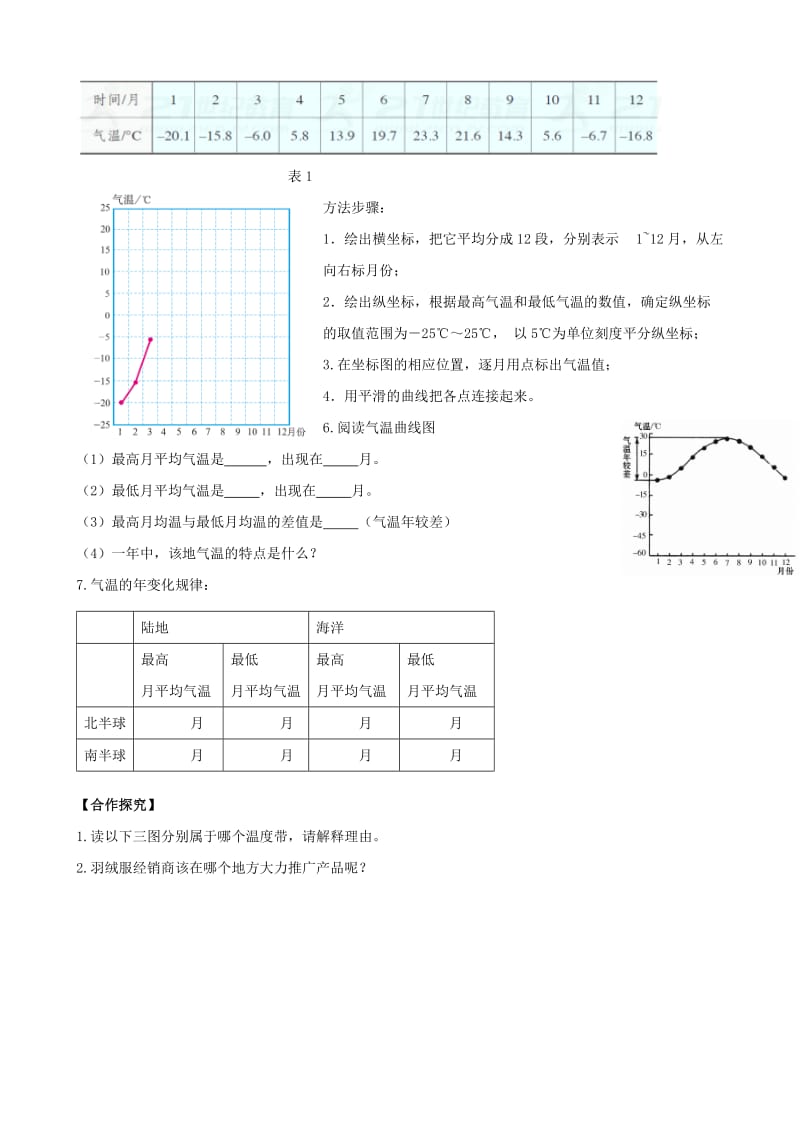 2019-2020年七年级地理上册第三章第二节气温的变化与分布第1课时学案新版新人教版.doc_第2页