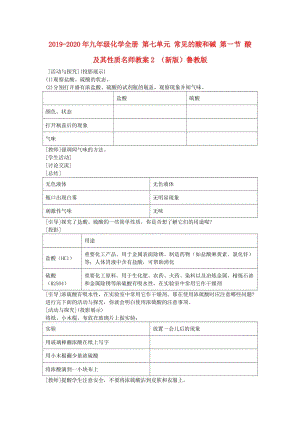 2019-2020年九年級(jí)化學(xué)全冊(cè) 第七單元 常見的酸和堿 第一節(jié) 酸及其性質(zhì)名師教案2 （新版）魯教版.doc