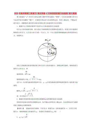 2019年高考物理二輪復(fù)習(xí) 難點突破4 天體表面的重力加速度 新人教版.doc