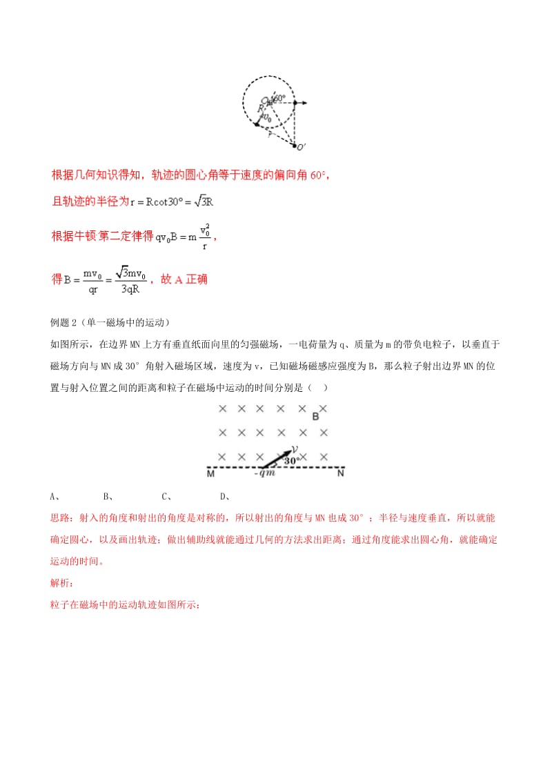 2019-2020年高考物理拉分题专项训练 专题21 带电粒子在磁场中做圆周运动的对称性问题（含解析）.doc_第2页