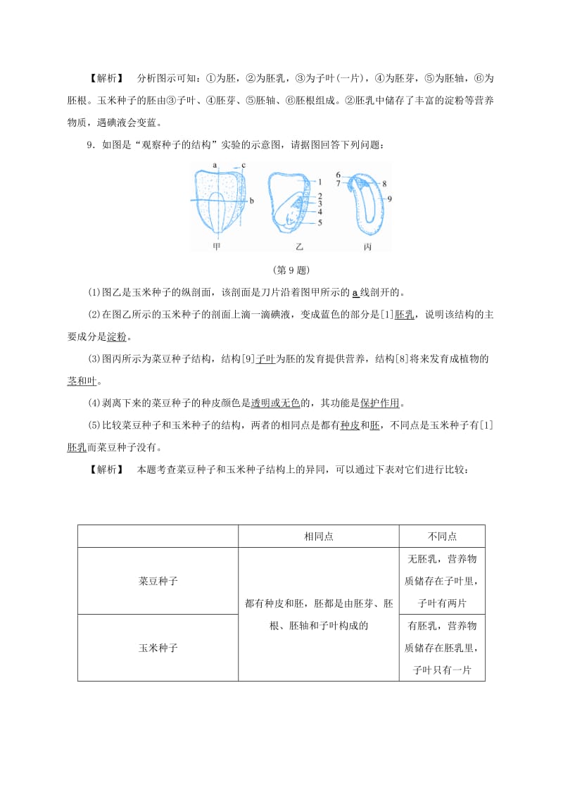 2019-2020年七年级科学下册1.4植物的一生1同步练习新版浙教版.doc_第3页