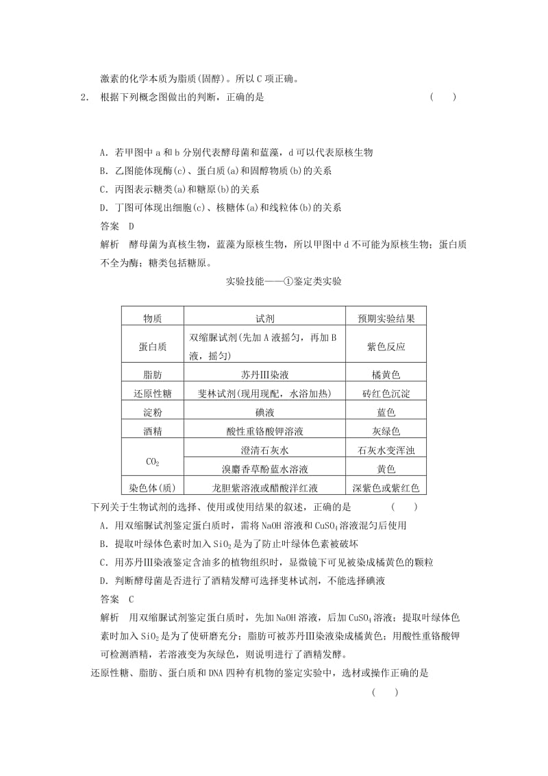 2019年高考生物一轮复习 概念图类考能专项突破 苏教版.doc_第2页