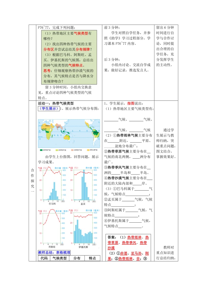 2019-2020年七年级地理上册 第4章 第4节世界的气候（第2课时）教案 （新版）商务星球版.doc_第2页