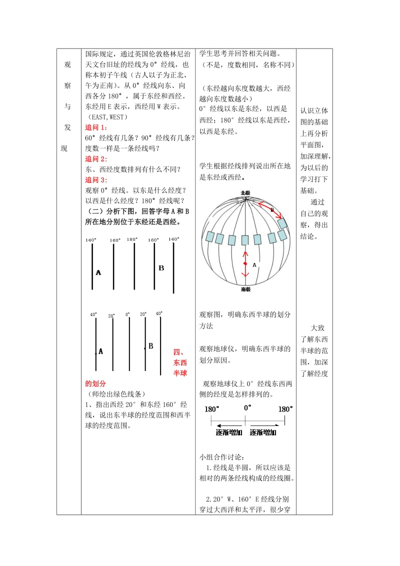 2019-2020年七年级地理上册 第二节 地球仪和经纬网（第1课时）教学案4（无答案）（新版）商务星球版.doc_第3页