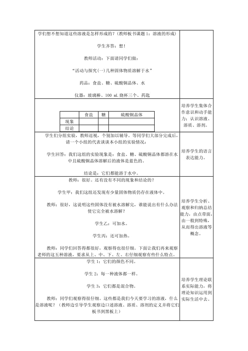 2019-2020年九年级化学下册《9.1 溶液的形成》教案（2） 人教新课标版.doc_第2页