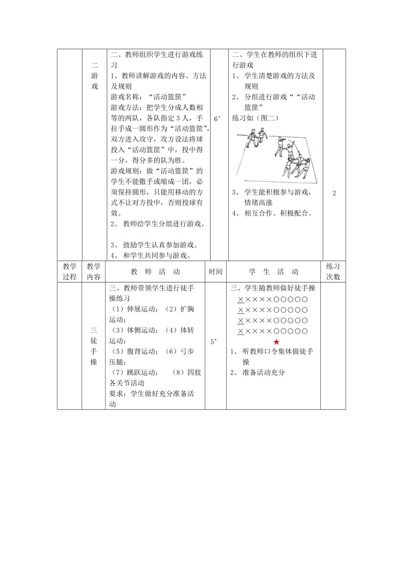 2019-2020年九年级体育 第17周 第33次课教案.doc_第2页